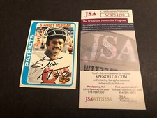 JSA 1978 TOPPS STANLEY MORGAN SIGNED PATRIOTS AUTOGRAPHED ROOKIE CARD RC 298