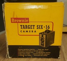 Brownie Target Six-16 Box Film Camera Eastman Kodak Art Deco Look Untested