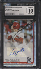 2019 Topps Chrome Update Autographs #CUA-LT Lane Thomas CGC 10 e10