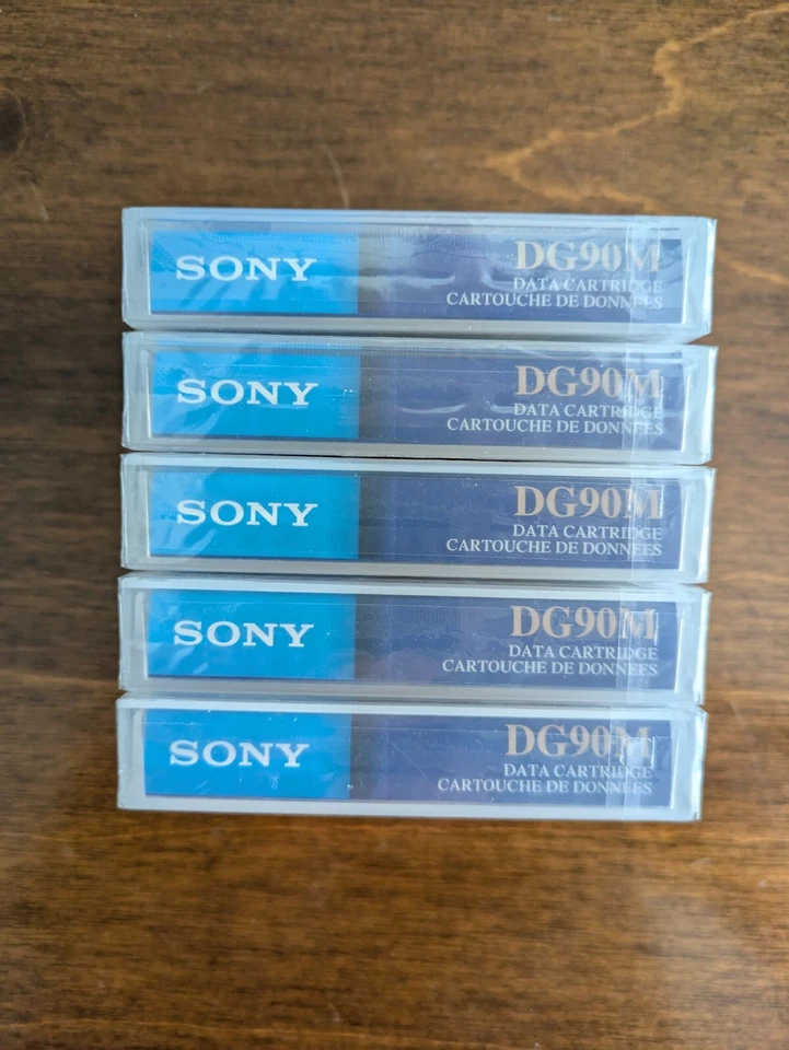 Sony DG90M 2 GB 90M Data Cartridge Lot Of 5 - Image 2 of 3
