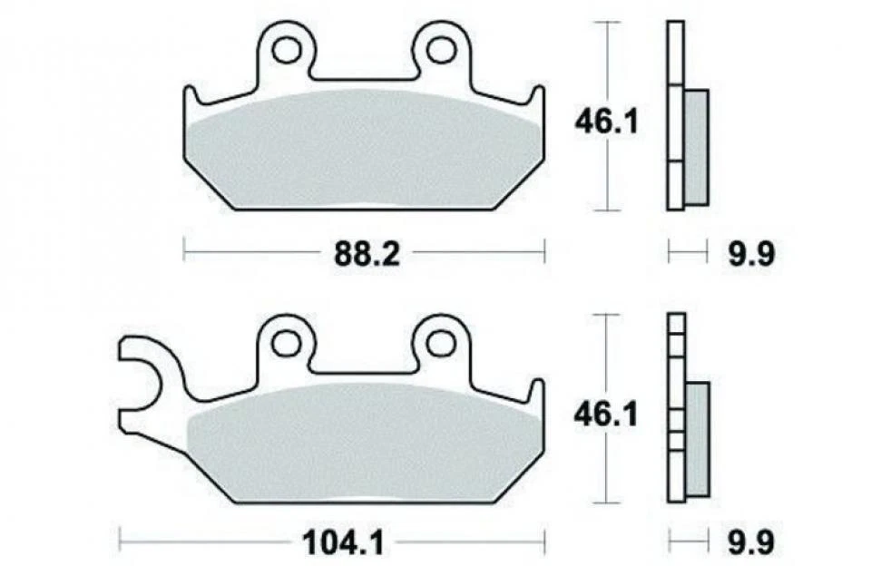 Plaquette de frein OEM pour Moto Yamaha 600 XTE 1989 à 2003 Neuf en destockage - Photo 2/2