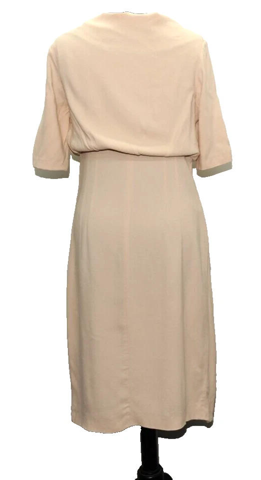 ICONICO ABITO A TUBINO VALENTINO ROMA MADE IN ITALY HOLLYWOOD 10 UK ROSA CHIARO