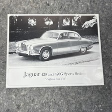 Vintage Original 1967 Jaguar 420 420g Sedan Sales Sheet Original