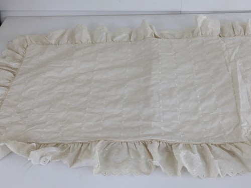 JC Penney Home Collection King Sham Elfenbein Ösen Rüschen 21"x 37" Baumwollmischung - Bild 2 von 10