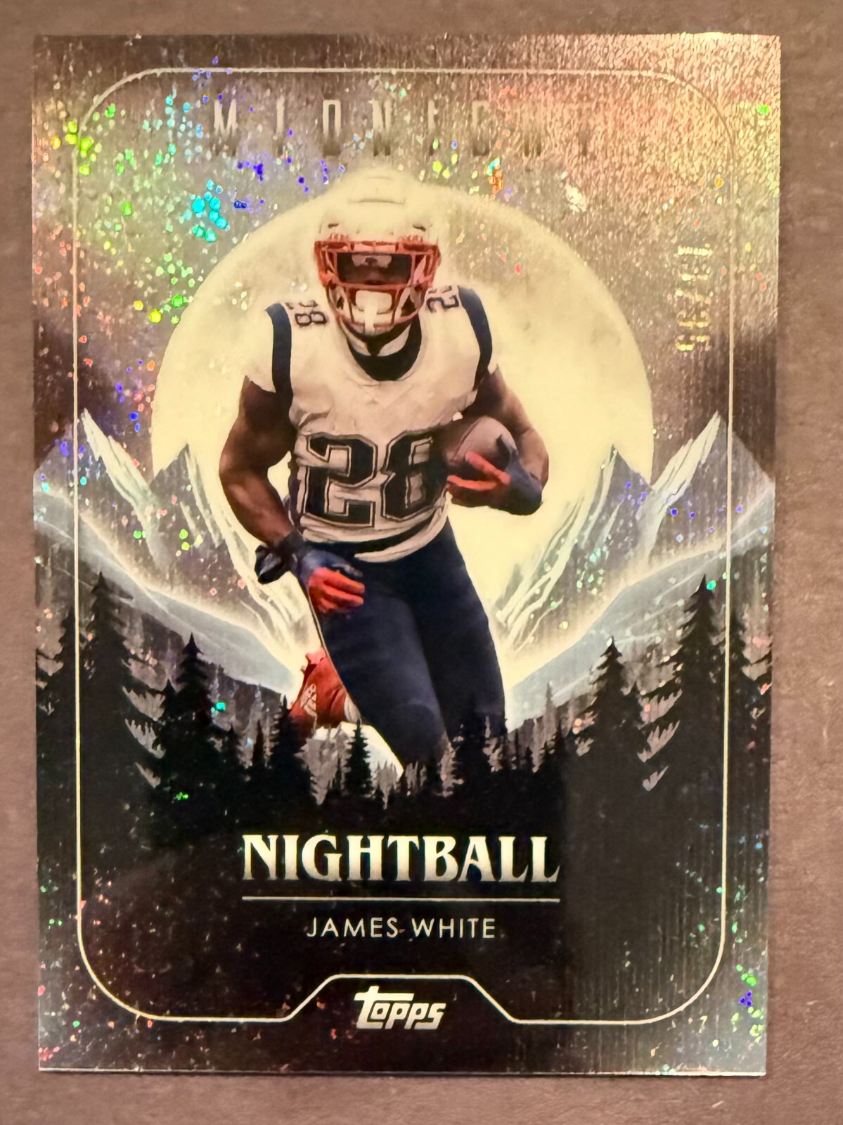 2024 James White (Patriots) Topps Midnight Nightball Winter Solstice 13/35