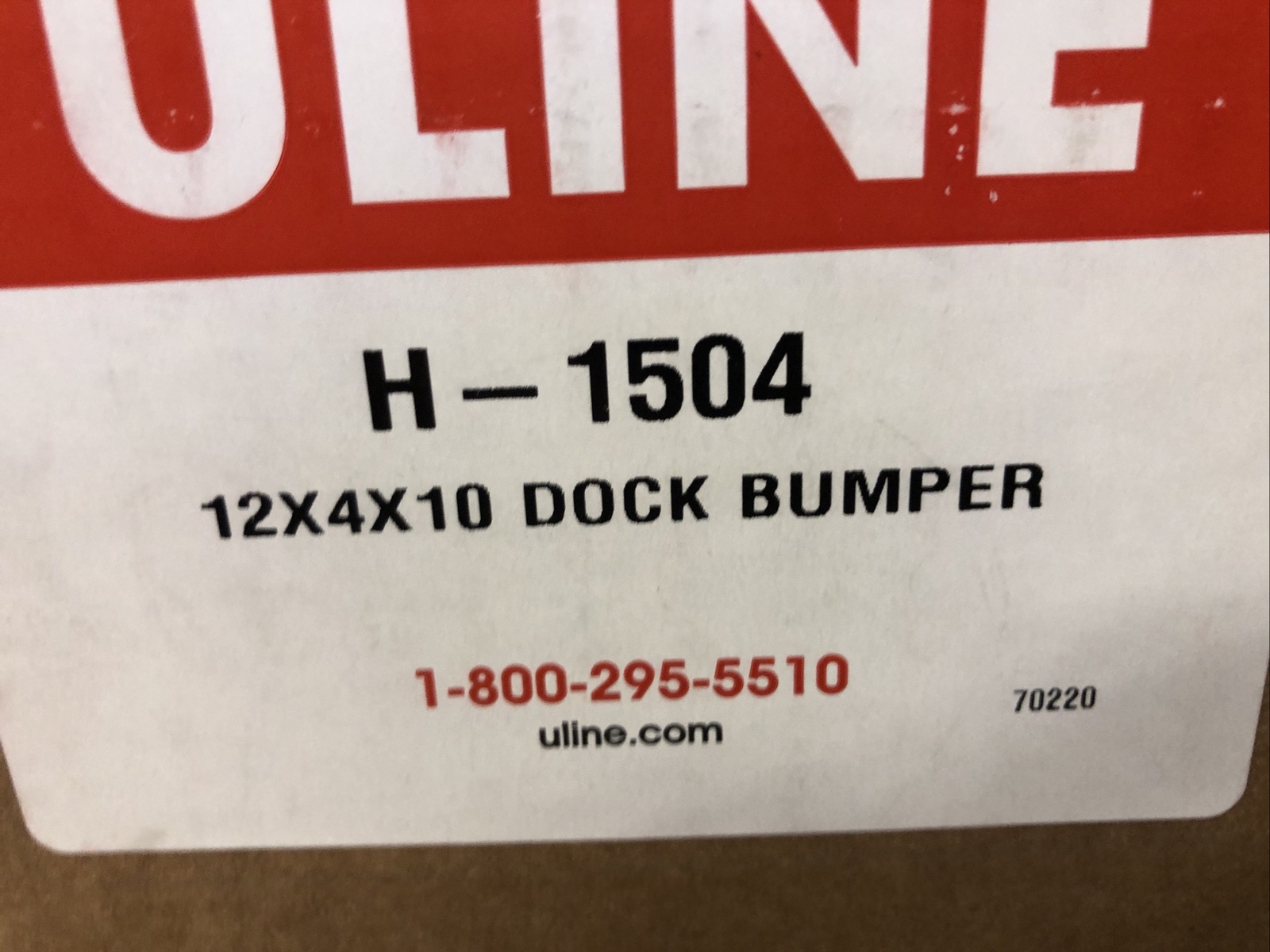 Lot Of 2 New Uline Dock Bumper Black Laminated Rubber 12x4x10 H1504 eBay