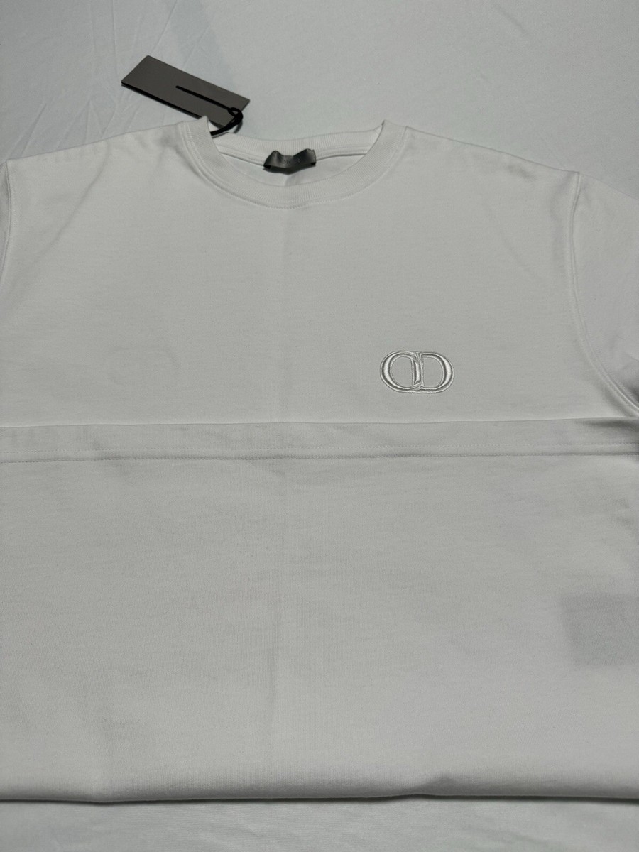 DIOR CD Icon Tシャツ　ホワイト CD Icon Relaxed-Fit T-Shirt White Cotton Jersey | DIOR