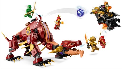 Lego Ninjago Dragons Rising Heatwave Transforming Lava Dragon #71793 caja dañada - Imagen 2 de 24
