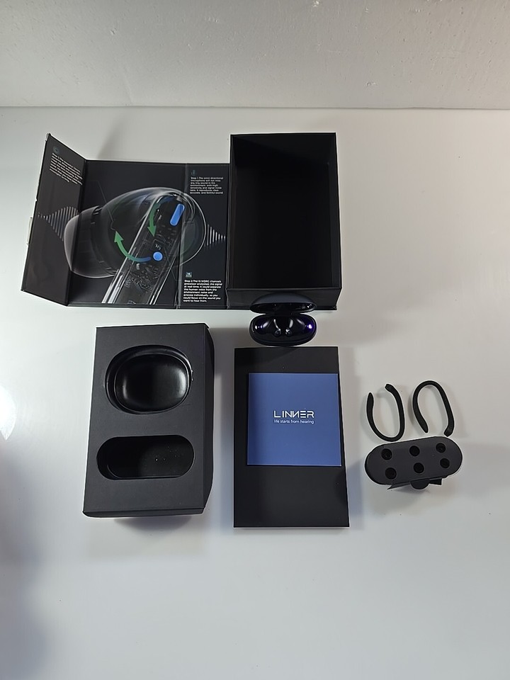 LINNER Nova Lite Bluetooth Hearing Aids Rechargeable, InEar Hearing