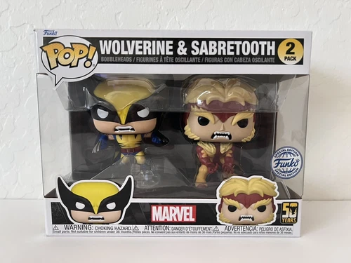 Funko Pop! (SPECIAL EDITION) Wolverine & Sabretooth 2-Pack (MARVEL)