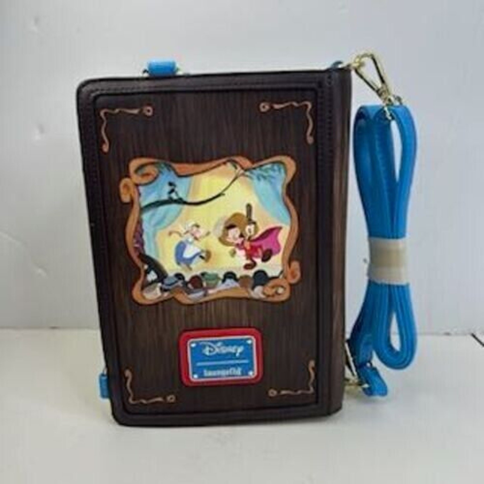 Loungefly Disney Pinocchio Storybook Convertible Backpack Crossbody Bag New With Tags