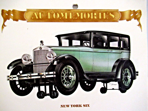 AUTOMEMORIES "1927 CALENDAR" ~ ** 12 VINTAGE AUTOMOBILE / LITHOGRAPH PRINTS ** - Picture 3 of 6
