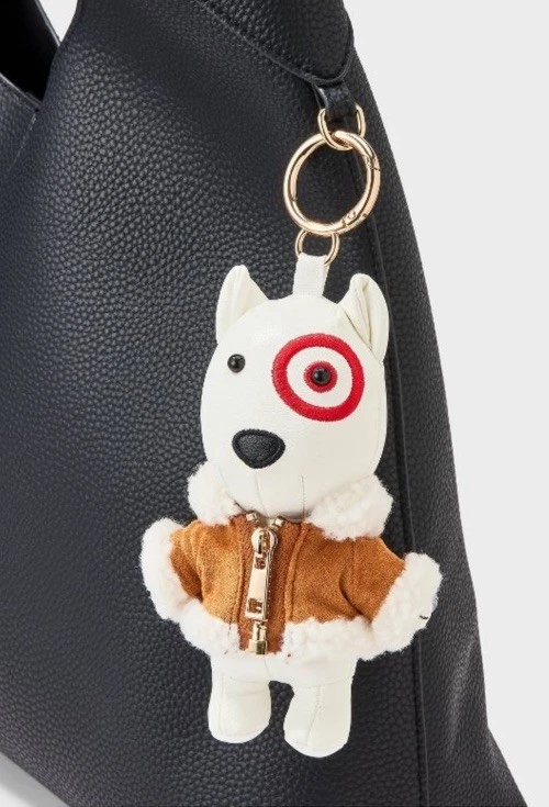 RARO + Edición Limitada - Objetivo Acogedor Bullseye Dog Bag Charm - Hilo Universal Foto 2 de 2