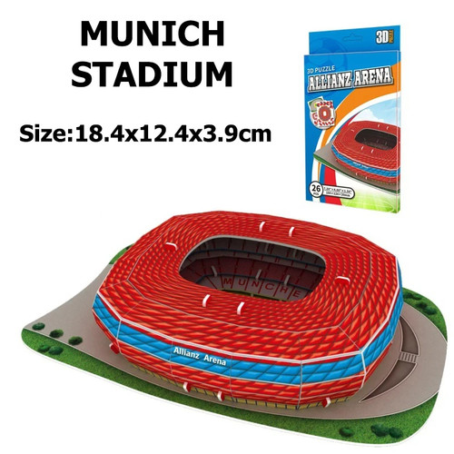 Ornamenti da scrivania campo di calcio modello tifosi souvenir fai da te carta puzzle tavolo - Foto 31 di 36