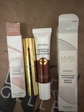 Laura Geller Sparkle Smoothing Lip Primer  Lip Stick  Sherry Amazing  Bundle