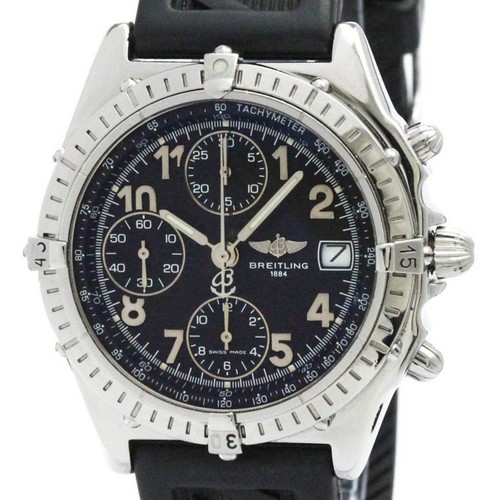 Polished BREITLING Chronomat Steel Automatic Mens Watch A13050.1 BF581031