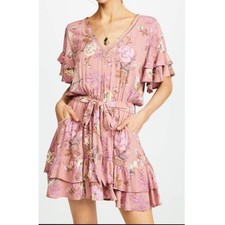 Spell & The Gypsy Collective Rosa Play Dress Floral Pink Women's M
