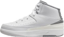 Little Kid's Jordan 2 Retro White/Cement Grey-Sail-Black DQ8564 100
