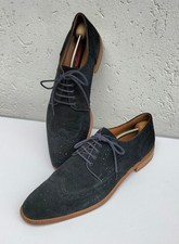 Lloyd Schuhe Brazil Budapester Muster  Wildleder Blau Gr. 10, 5  / 45