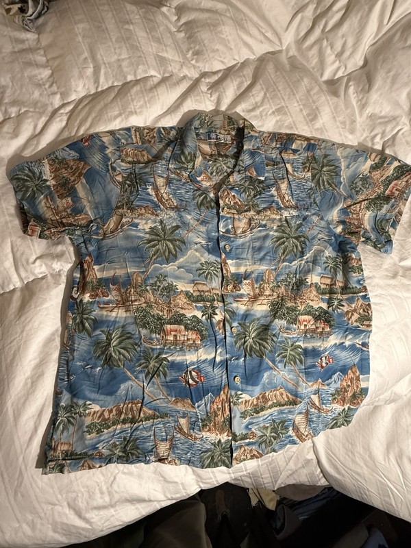 RJC Men's Hawaiian Shirt Vintage 2XL