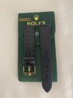 ROLEX Black Leather Band 20mm With  Rolex Buckle NOS — photo 1