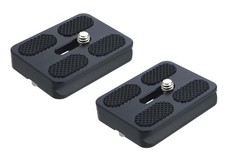 2 PCS PU50 50mm Aluminum ArcaSwiss Quick Release Plates 1/4 In Screw