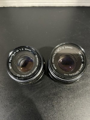 Asahi Pentax-M SMC 50mm f/2 Standard Prime Lens with 2x Converter for K Mount