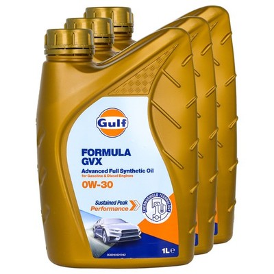 Motoröl Gulf Formula GVX 0W-30 3 X 1 Liter für KIA MAN Maserati Mazda Mercedes