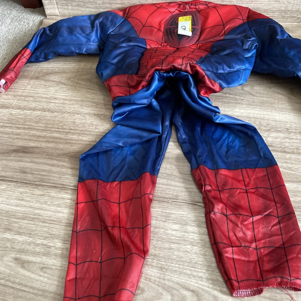Disfraz Spiderman Musculoso Niño 4-6 Pequeño Nuevo, Sin Máscara de Personaje Foto 2 de 4