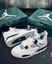 New Jordan 4 Retro Oxidized Green Mid Top Bas...