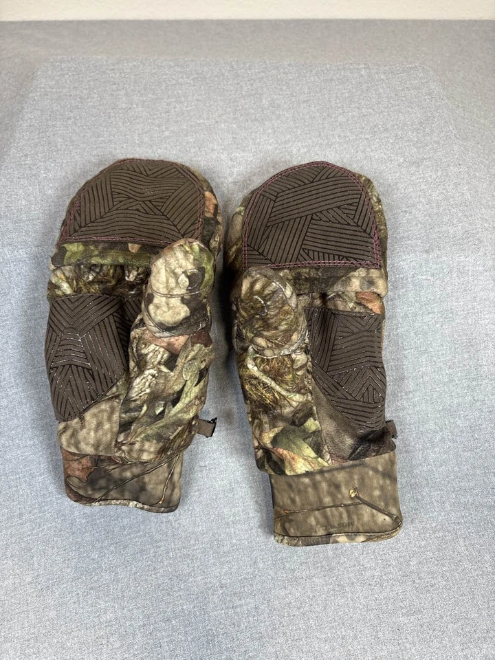 Mitones camuflados sin dedos Mossy Oak para dama L/XL borde rosa Foto 4 de 4