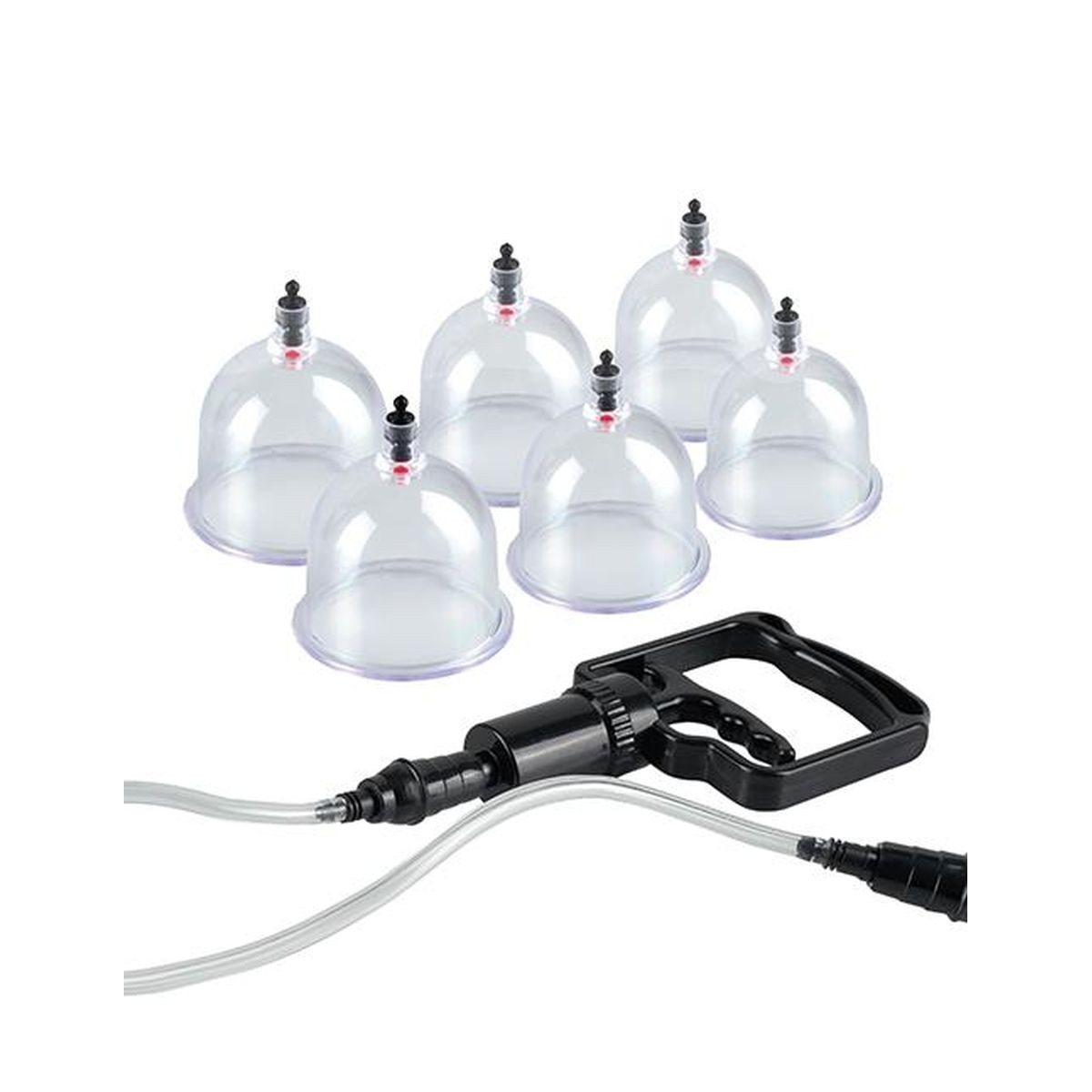 Busenpumpe Schröpfen Set für Anfänger Vakuum Saugschalen 6er Cupping Set