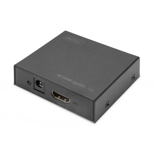Digitus Nero Ds-46304 2 Porte Distributore, Splitter Hdmi Predisposto Alla Riproduzione 3D, Contenitore In Metallo 4096 X 2160 Pixel - Immagine 4