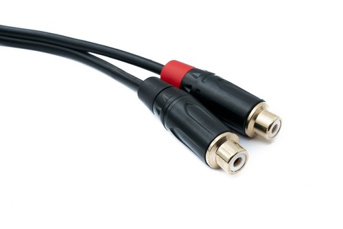Audio RCA Cable 100 Cm 2 Pol Adapter In Black - 第 3/4 張圖片