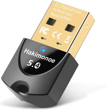 Upgraded Bluetooth 5.4 Adapter for PC Laptop, Wireless USB Transmitter Dongle fo