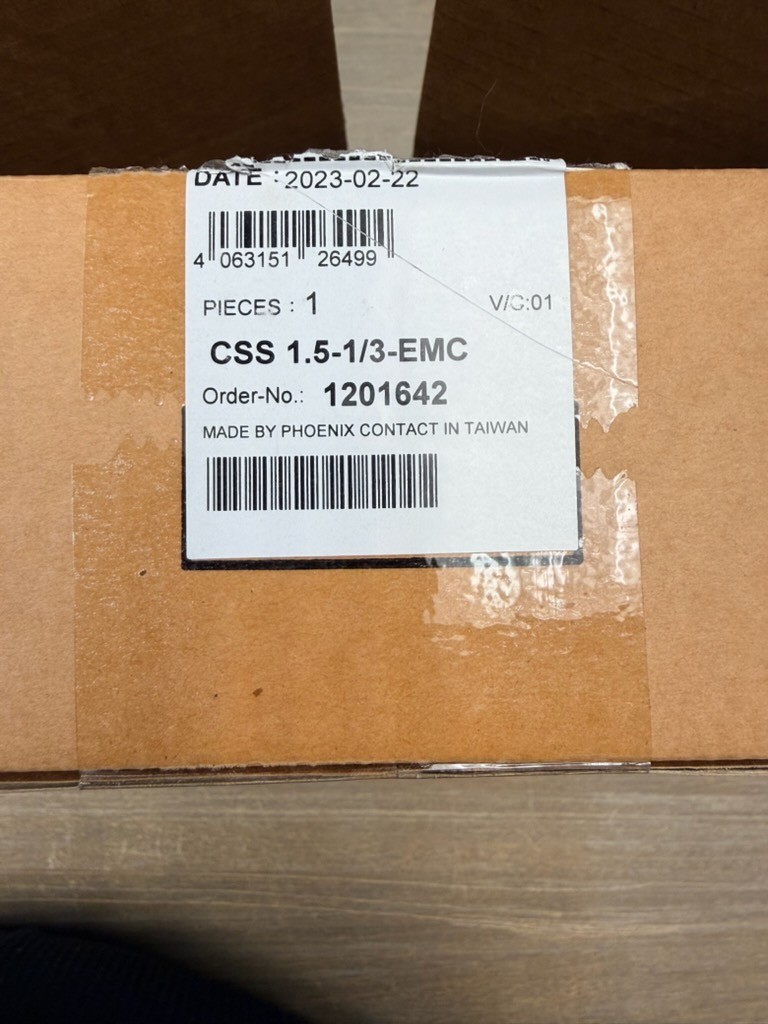 PHOENIX CONTACT CSS 1.5-3/3-EMC / CSS1533EMC 1201642 New OPen Box