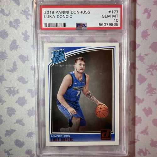 2018 Panini Donruss Luka Doncic Rated Rookie Dallas Mavericks PSA 10