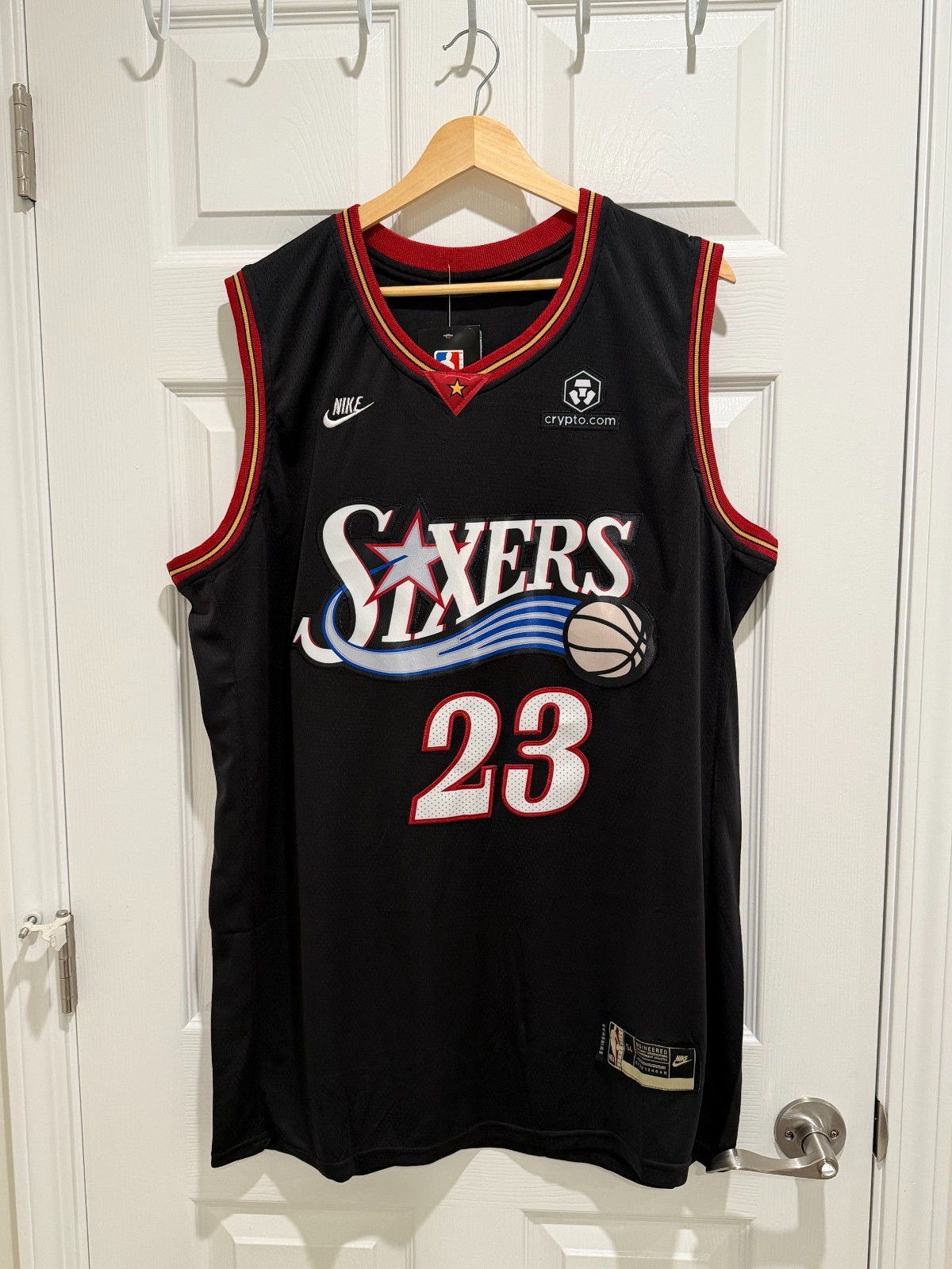 LeBron James #23 Adult  Philadelphia 76ers Jersey Black