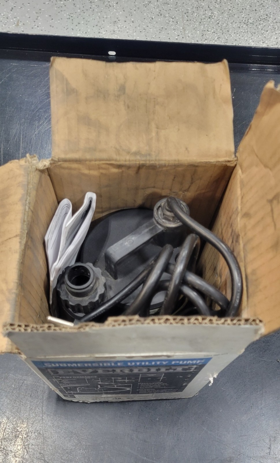 USED  Everbilt 1/6 HP Plastic Submersible Utility Pump