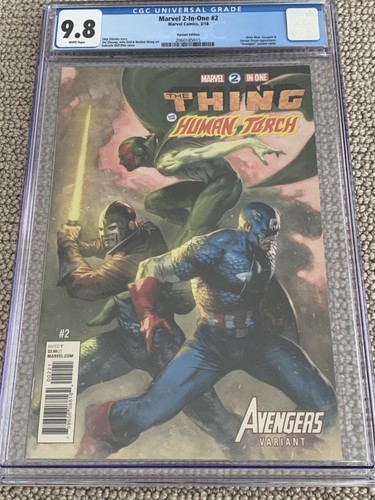 Marvel 2-in-One #2 (2018) CGC9.8 The Thing and the Human Torch Dell'Otto variant