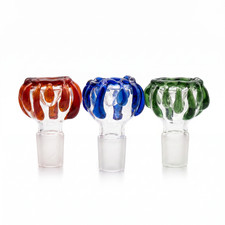 18mm Glass Funnel Bowl Slide Colored Drip Design Replacement Choose Color