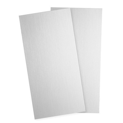 2Pcs 304 Stainless Steel Sheet 4\'' x 2\'' Thickness 1mm for Glove Silver