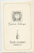 Puente Romano SIGNED Menu & Letter Marbella Spain 1980