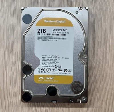Western Digital HDD WD Gold 2TB WD2005FBYZ 6Gb/s SATA Festplatte