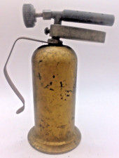 Vintage "Lenk Mfg. Co." Brass, Handheld Alcohol Torch, Collectible Tool