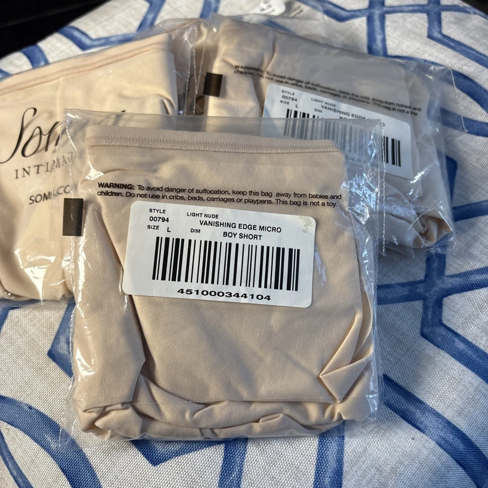 Soma Intimates Vanishing Edge Micro Boy Короткая Легкая Обнаженная НОВАЯ - Изображение 2 из 3