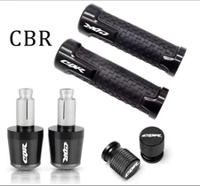 Black-For HONDA CBR954RR 929RR Motorcycle Handlebar Grips Bar End Cap Tire Valve