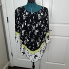 Alfani Floral V Front Blouse Size Medium
