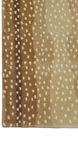 Antelope Cheetah Beige Animal Morden Rug With Handmade Tufted 100% Wool Area Rug - Picture 4 of 9