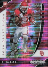 2020 Panini Prizm Draft Picks #104 CeeDee Lamb Prizms Pink Pulsar Sooners